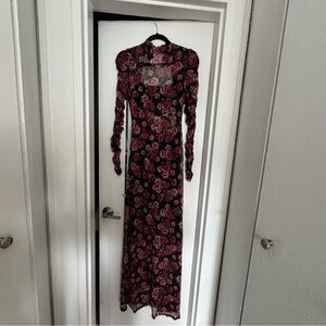 Lulu’s long sleeve lace gown